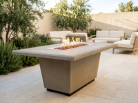 American Fyre Designs Cosmopolitan 54" Rectangle Gas Fire Table — alternate view