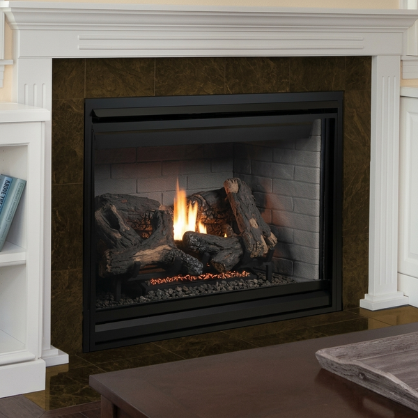 Superior DRT4040TEN-E. Shown with optional Greystone liner and Vista front configuration. AI-assisted editorial visualization preserving the manufacturer-photographed installation. Optional accessories are not represented as included in the base price. Installation must follow the supplied model-specific manual.