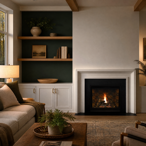 Empire Tahoe Clean-Face Premium 42" Direct Vent Gas Fireplace — lifestyle