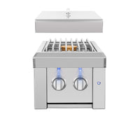 American Made Grills Estate Double Side Burner