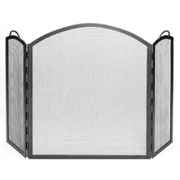 Three Panel Arched Fireplace Screen - Large