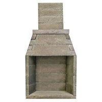 Pre-Engineered Masonry Wood Burning Outdoor Fireplace - 42"