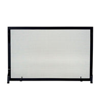 Framed Black Wrought Iron Single Panel Screen - 39" x 25"