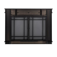 Finley Flat Black Masonry Fireplace Door | Standard Sizes - ExceptionalFire