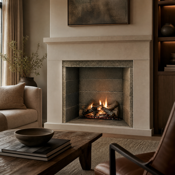 FireRock 36" Vent-Free Masonry Gas Fireplace - Model VENTLESS 36 — lifestyle