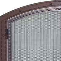 Free Standing Fireplace Screen Custom Made Blacksmith Arch Working Doors - ExceptionalFire