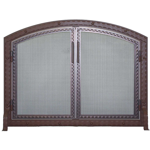 Custom Made Blacksmith Arch Working Doors / Width: 39" Peak H 35" / Vintage Vein