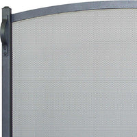 Free Standing Fireplace Screen Custom Made Colonial Arch - ExceptionalFire