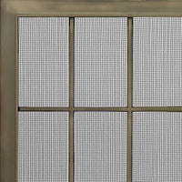 Free Standing Fireplace Screen Custom Made Industrial Rectangle - ExceptionalFire