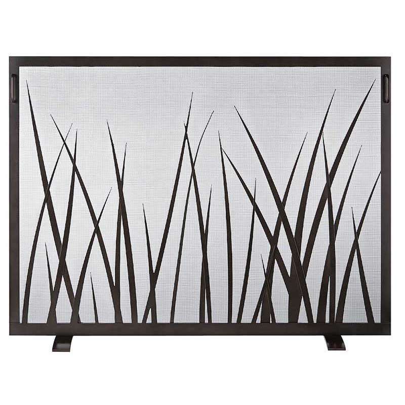 Free Standing Fireplace Screen Custom Made Options - Sawgrass - ExceptionalFire