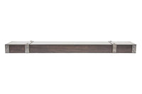 Fully Customizable Floating Shelves Transitional Wood+Metal in 25+ Finishes and Any Size - ExceptionalFire