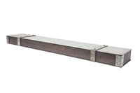 Fully Customizable Floating Shelves Transitional Wood+Metal in 25+ Finishes and Any Size - ExceptionalFire
