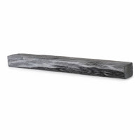 Cabin Pine Non-Combustible Concrete Mantel Shelf Weathered Grey Finish