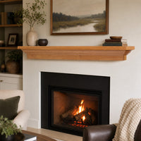 Madison Wood Mantel Shelf Kit Honey Oak