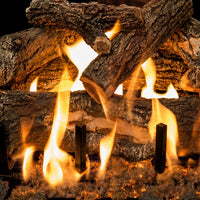 18" Arizona Weathered Oak See-Through Outdoor Gas Log Set | Grand Canyon