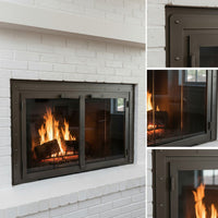 Black Rock - Masonry & Prefab Fireplace Glass Doors | Custom