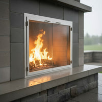 304 Stainless Steel - Masonry & Prefab Fireplace Doors | Custom