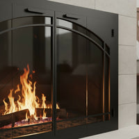 Carolina Steel Fireplace Glass Door Arch Conversion | Masonry & Zero Clearance | Custom