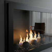 Original Moderne - Single Panel Masonry & Prefab Fireplace Glass Doors | Custom