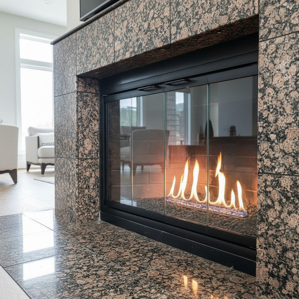 Rainbow Fireplace Glass Doors | Custom Prefab Fit