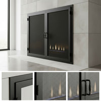 Legend Custom Masonry & Prefab Fireplace Mesh Doors