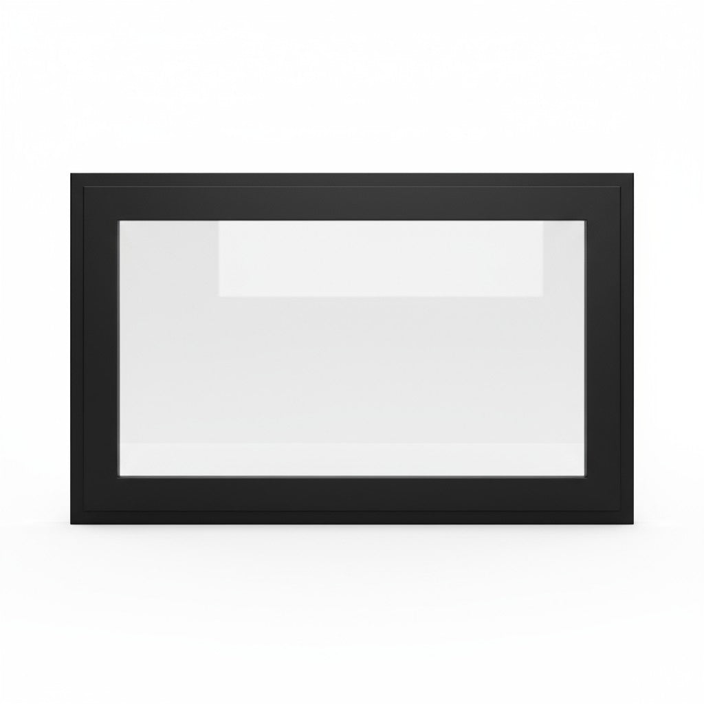 Original Moderne - Single Panel Masonry & Prefab Fireplace Glass Doors