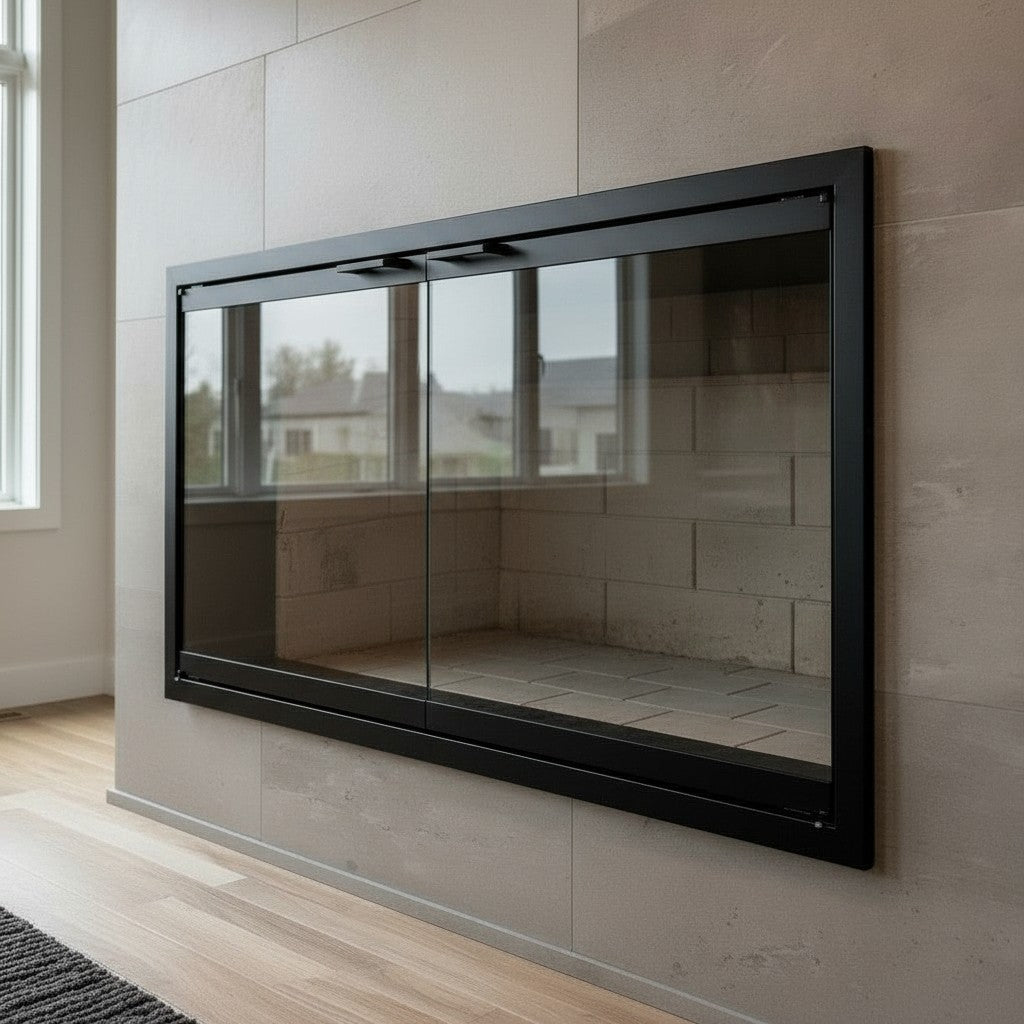 Rainbow Fireplace Glass Doors | Custom Prefab Fit