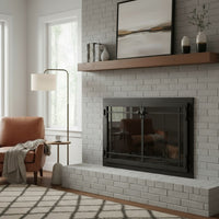 Craftsman - Masonry & Prefab Fireplace Glass Doors | Custom
