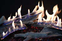 Grand Canyon Bedrock Traditional 96" Vented Drop-In Gas Burner with GlowFire Logs - Natural Gas