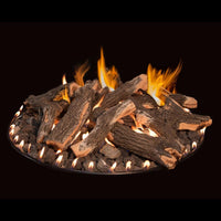 Grand Canyon 30" Round Flat Stack Outdoor Fire Pit Burner Kit - Electronic Ignition (WBECS), Propane