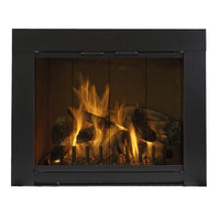 Grande Flat Black Masonry Fireplace Door | Standard Sizes - ExceptionalFire