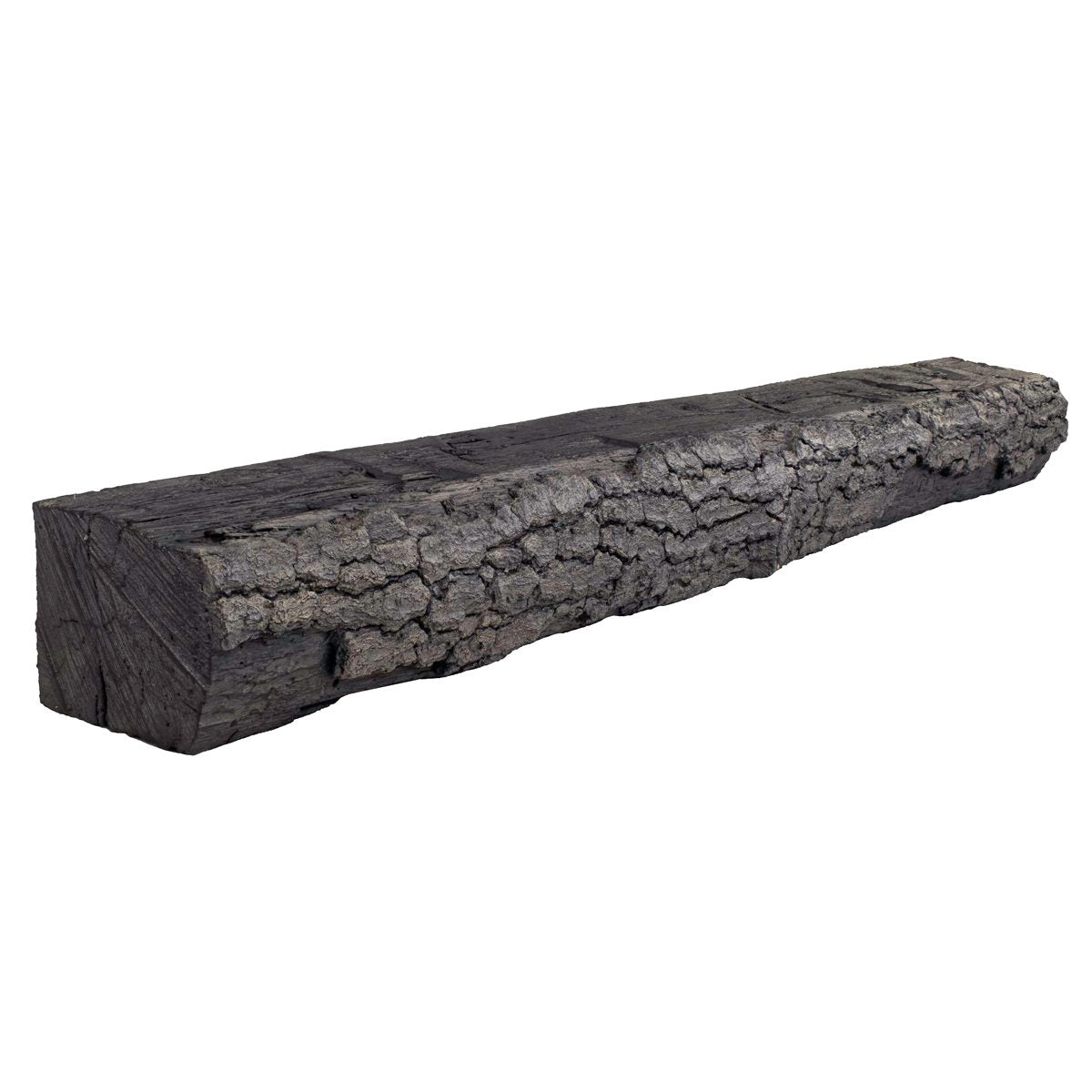 Half-Round Sleeper Non-Combustible Concrete Mantel Shelf Eclipse Finish - ExceptionalFire