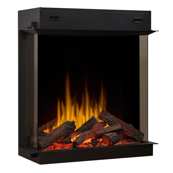 Ignite Aspire 42 inch built-in electric fireplace with dynamic flame effect and rhythmic glowing logs