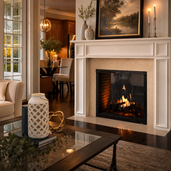 Majestic Marquis II 42" See-Through Direct Vent Gas Fireplace — lifestyle