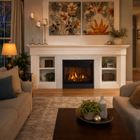 Majestic Quartz 36" Direct Vent Gas Fireplace — lifestyle