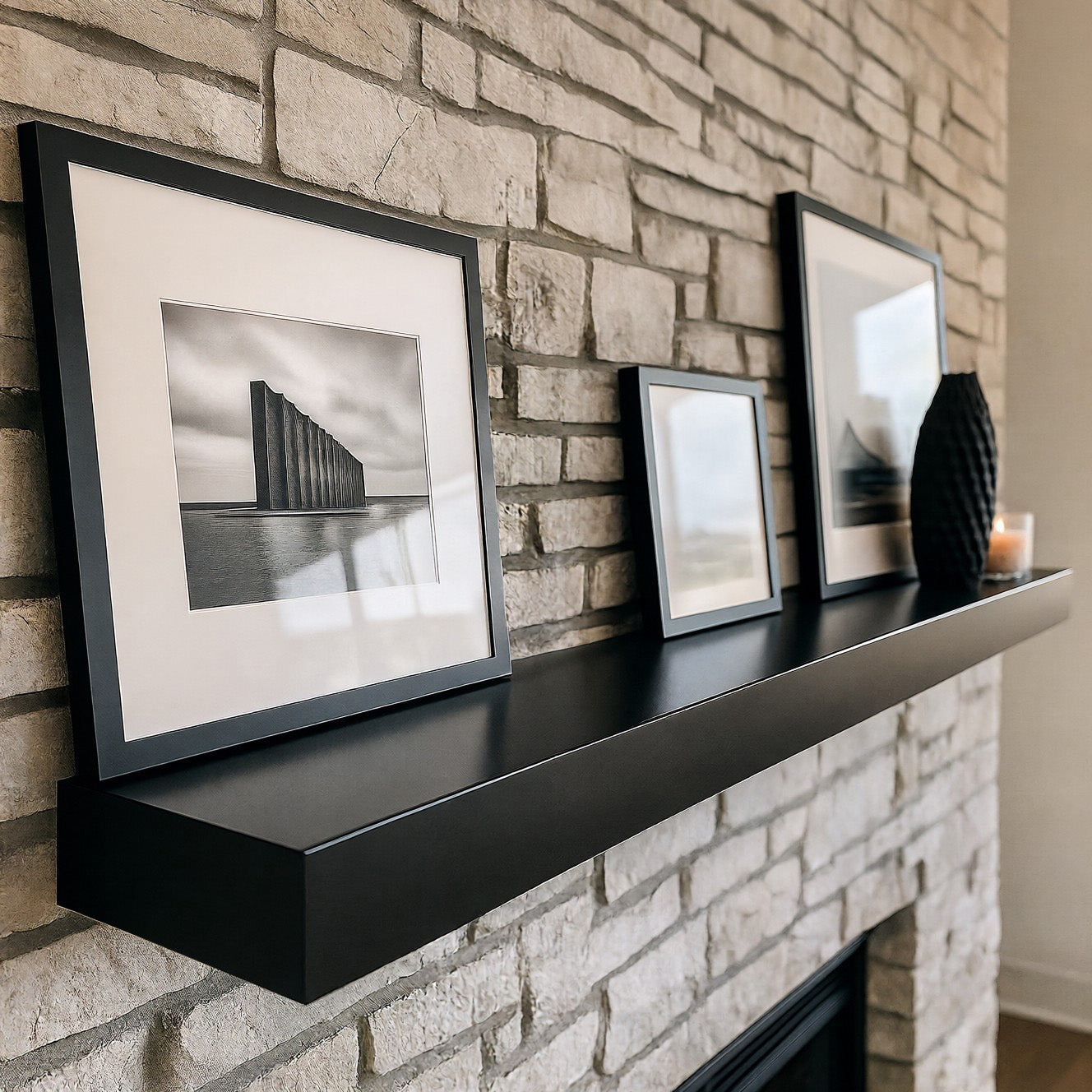Custom Metal Floating Mantel Shelf | 25+ Finishes