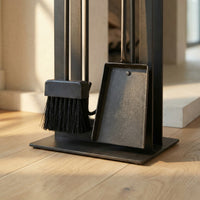 Fireplace Tool Set by Design Specialties Madrid – 3/16” Laser-Cut Steel, 21 Finish Colors
