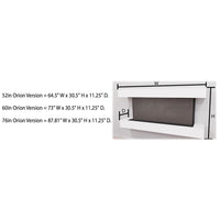Modern Flames Orion Multi 120-Inch Three-Sided Built-In Electric Fireplace - Model OR120-MULTI - ExceptionalFire