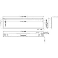 Modern Flames Orion Slim 76-Inch Three-Sided Built-In Electric Fireplace - Model OR76-SLIM - ExceptionalFire