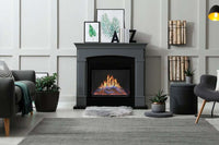 Modern Flames Orion Traditional 26" Heliovision Virtual Built-In Electric Firebox with realistic flame technology and driftwood log set