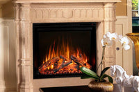 Modern Flames Redstone 36" Built-In Electric Firebox Insert with Hybrid-FX flame technology and RGB LED lighting