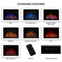 Modern Flames RS-3626 RedStone 36-Inch Built-In Electric Fireplace - Model RS-3626 - ExceptionalFire