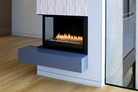 Montigo Divine Corner 38" 2-Sided Linear Direct Vent Gas Fireplace - Model HL38DFCL/CR