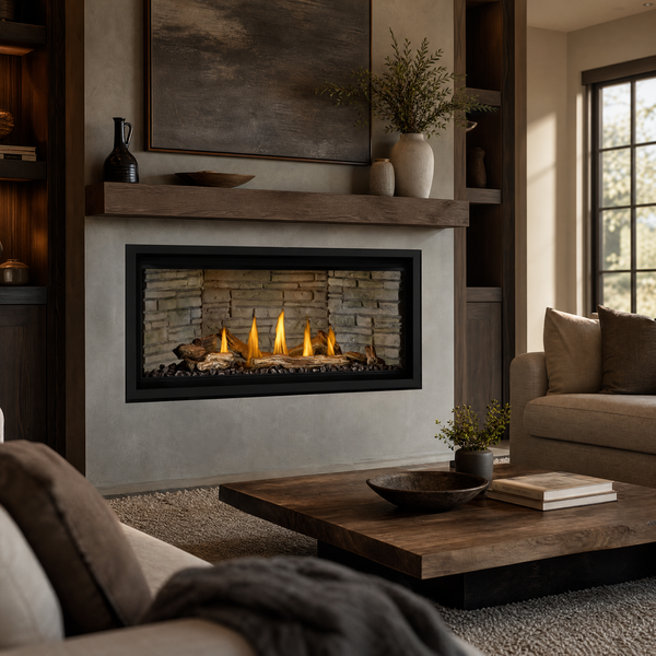 Napoleon Ascent Premium 42" Direct Vent Linear Gas Fireplace — lifestyle