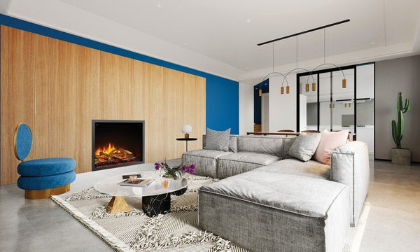 Napoleon Elevation 42-inch built-in electric fireplace with realistic triple-layer flames and smart controls