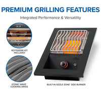 Napoleon OASIS Outdoor Kitchen Kit with Built-In 700 Series 32" Grill and Stainless Steel Countertops