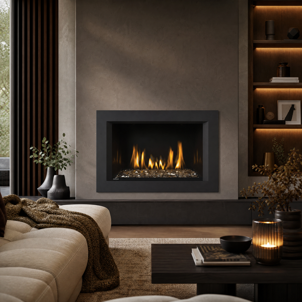 Napoleon Oakville 3 Glass 29" Direct Vent Gas Fireplace Insert — lifestyle