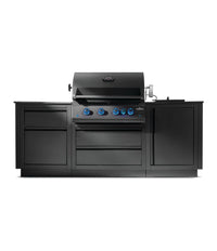 Napoleon OASIS 300 Outdoor Kitchen Bundle with Built-In 700 Series 32" Grill & Infrared Rear Burner - Matte Black