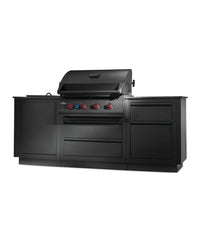 Napoleon OASIS 300 Outdoor Kitchen Bundle with Built-In 700 Series 32" Grill & Infrared Rear Burner - Matte Black