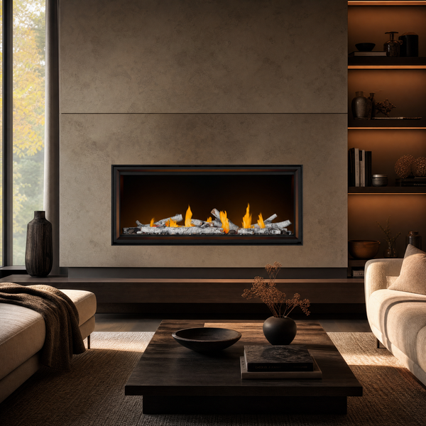 Napoleon Tall Vector 62" Direct Vent Linear Gas Fireplace — lifestyle
